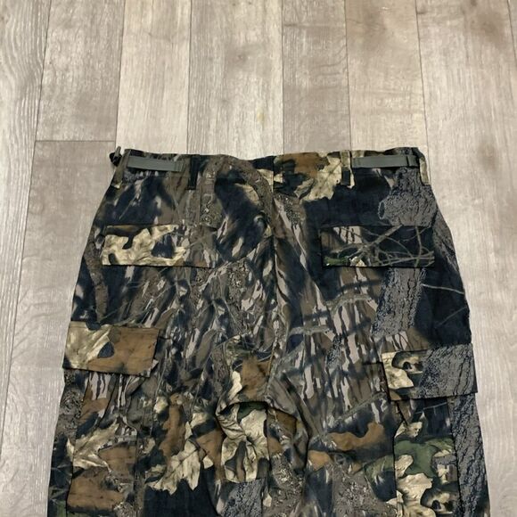 Mens Army‎ Camo Hunting Cargo Tactical Drawstring Button Fly Pants - Picture 8 of 8